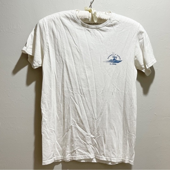 OCEAN & COAST Women’s Blue White Fishing Graphic Tee Short Sleeve Cotton Size M - Picture 2 of 5